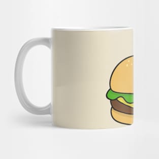 dog and burger chibi Mug